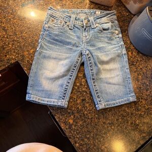 Miss Me Light Blue Kids Denim Shorts